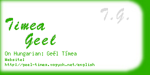 timea geel business card